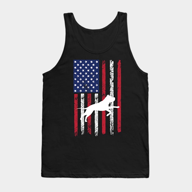 pitbull July 4  America patriotic dog usa Independence Day Tank Top by PhiloArt